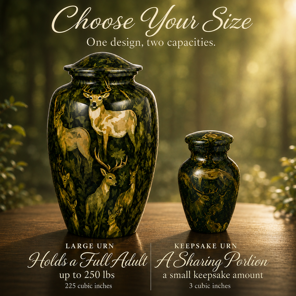 Woodland Deer Cremation Urn