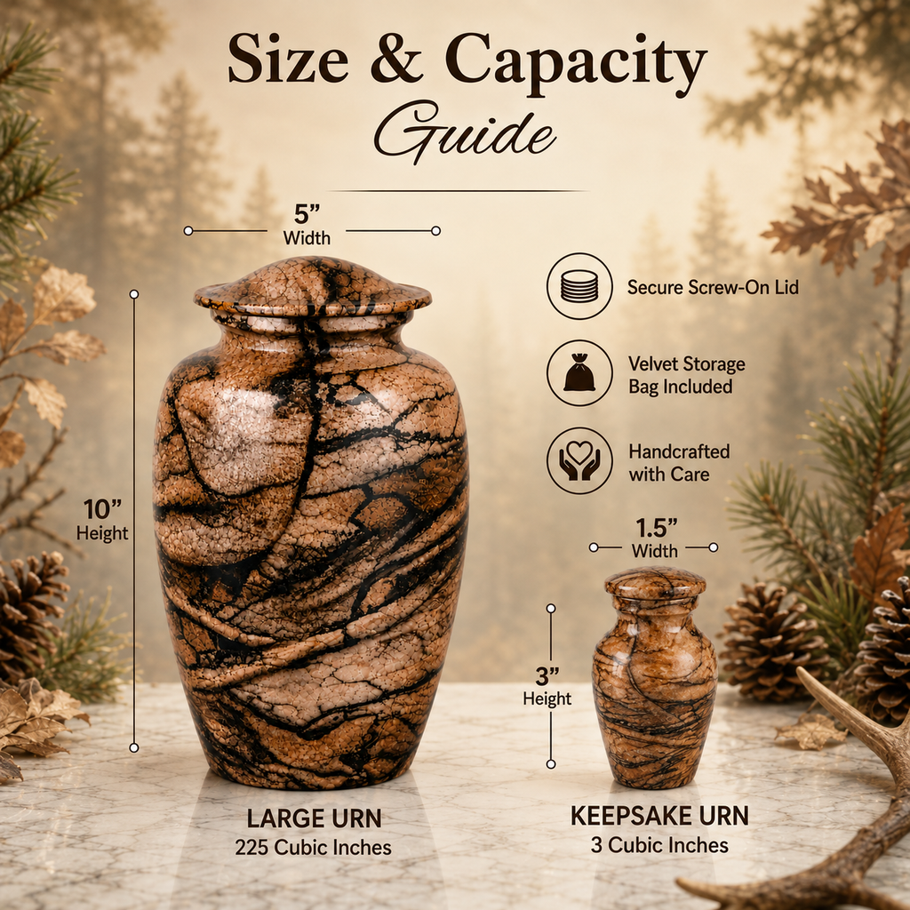 Autumn Stone Cremation Urn