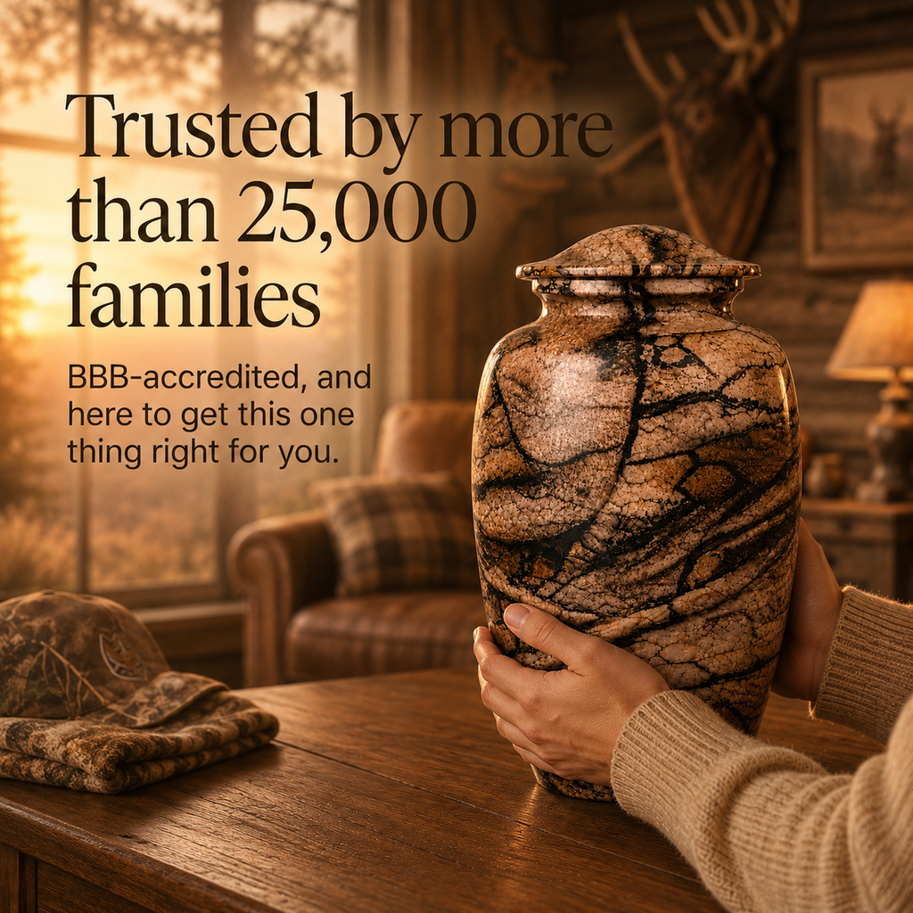 Autumn Stone Cremation Urn