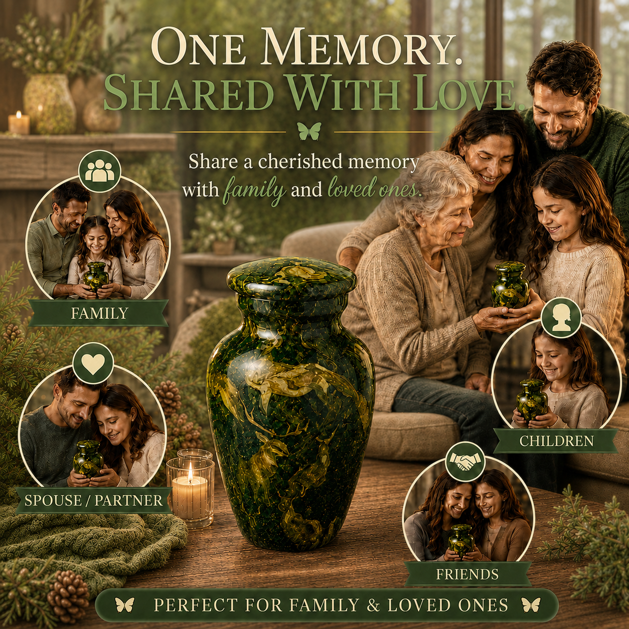 Woodland Deer Cremation Urn