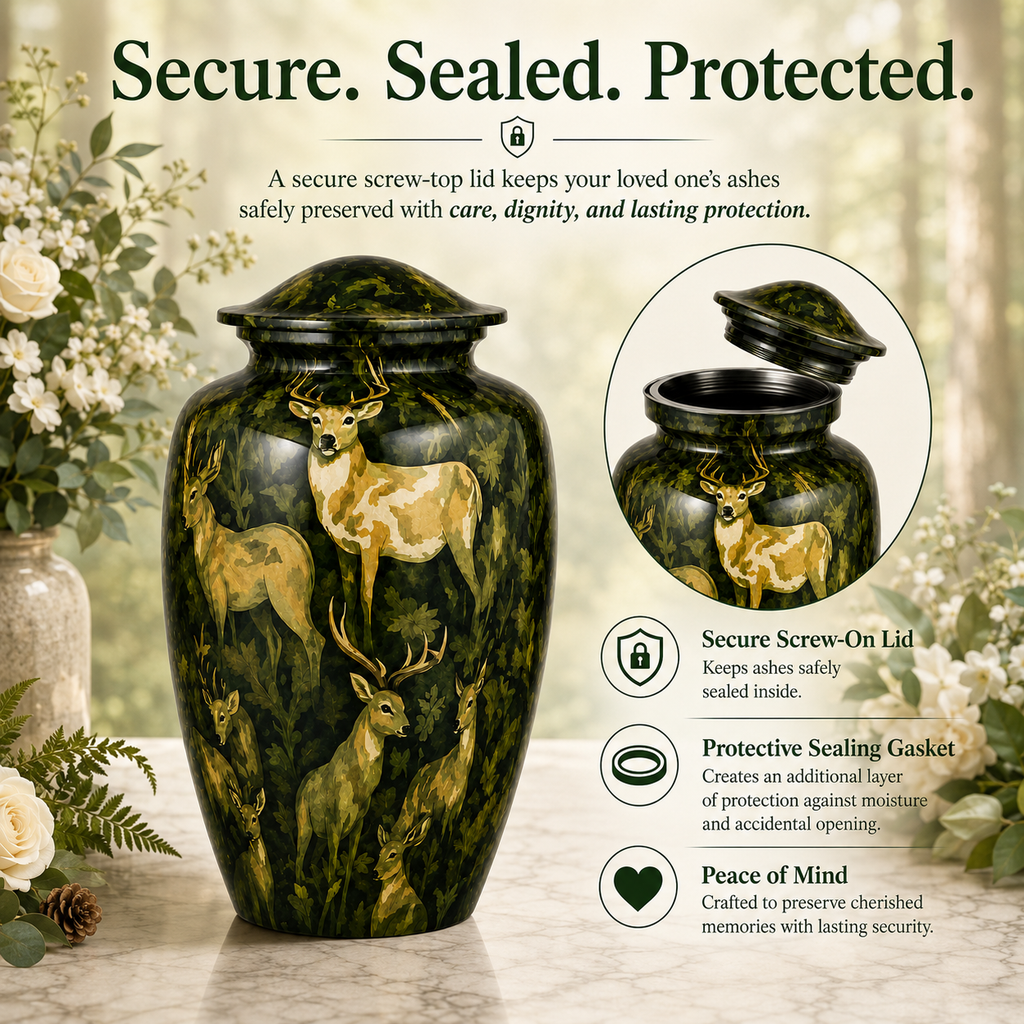 Woodland Deer Cremation Urn