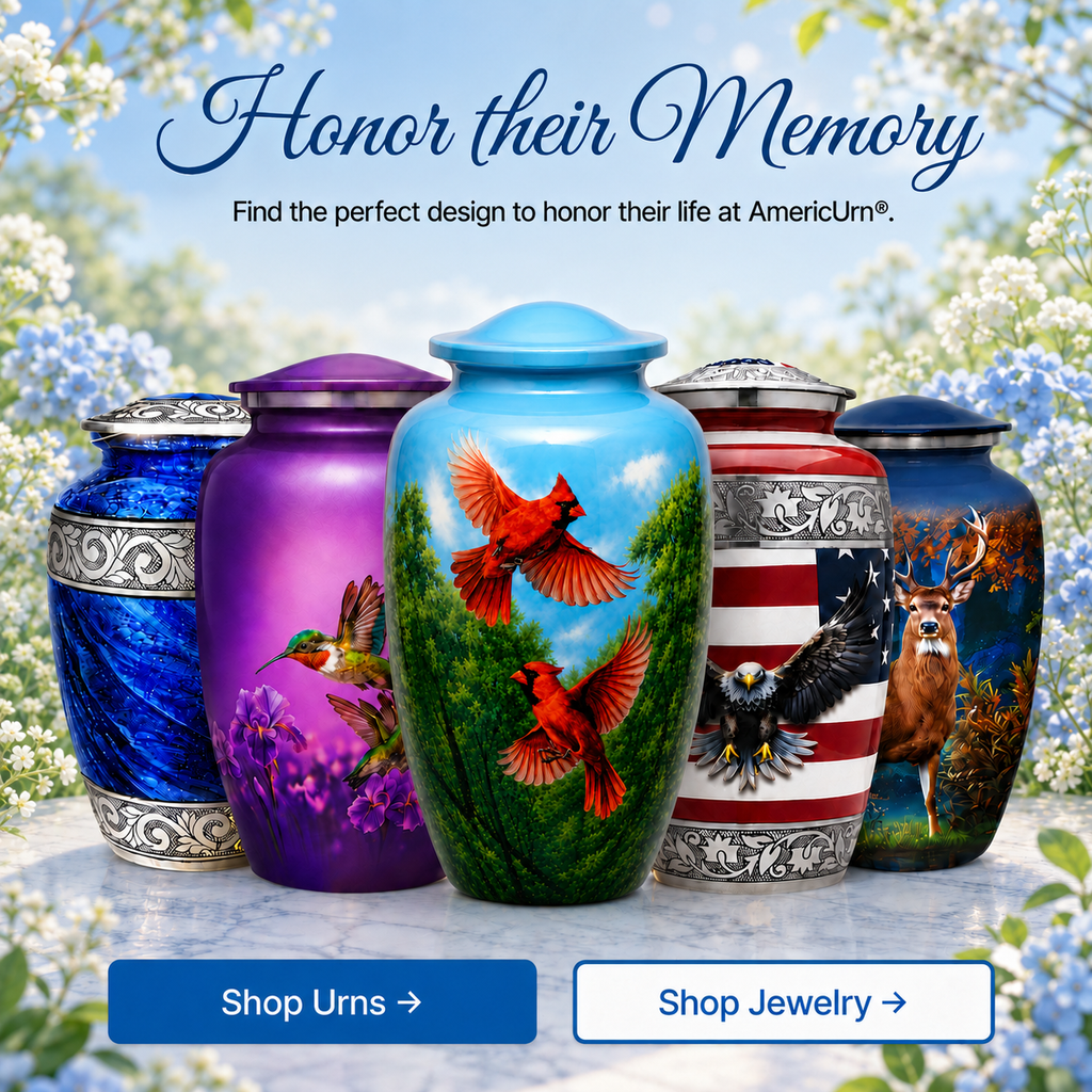 Cardinal Sky Cremation Urn