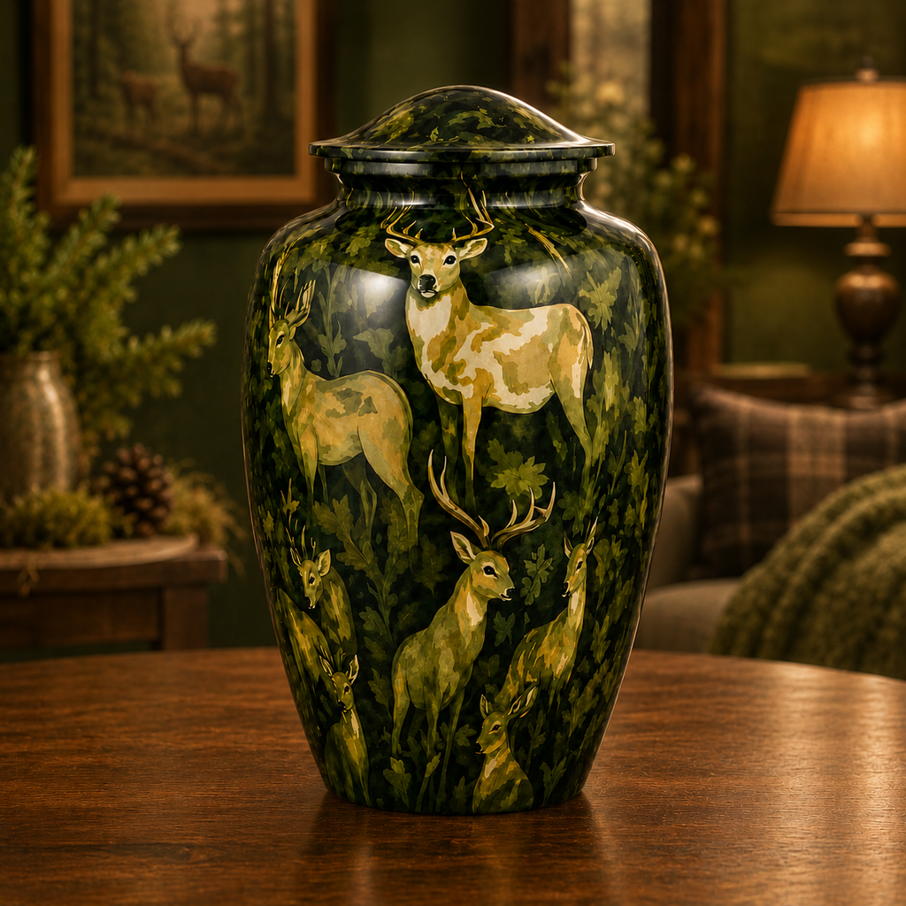 Woodland Deer Cremation Urn