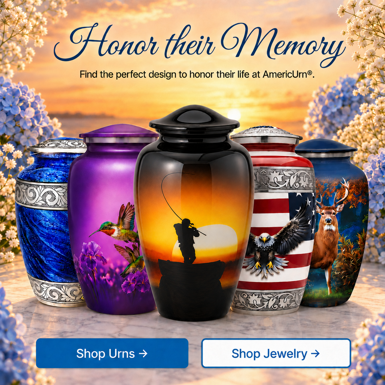 Eternal Angler Cremation Urn