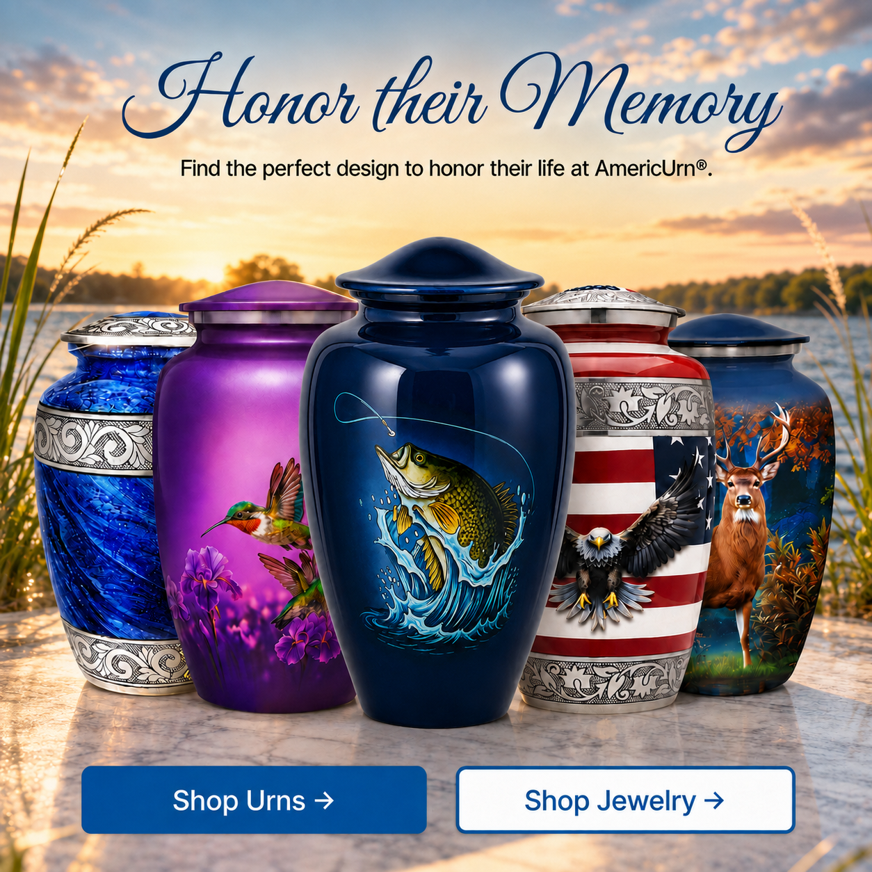 Eternal Angler Cremation Urn