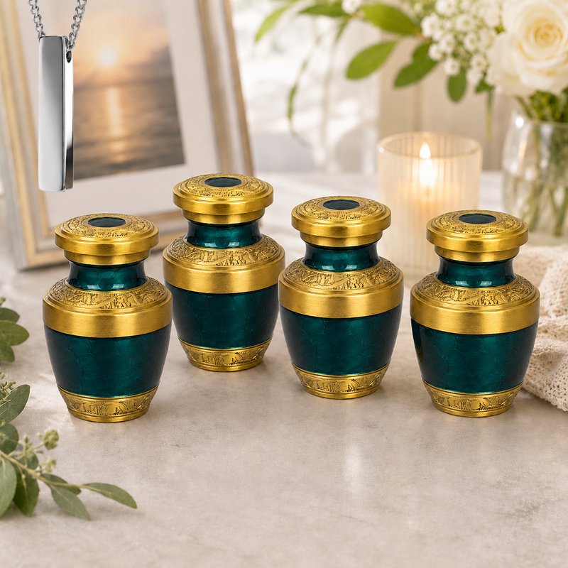 Small Keepsake Urns Set in the same design