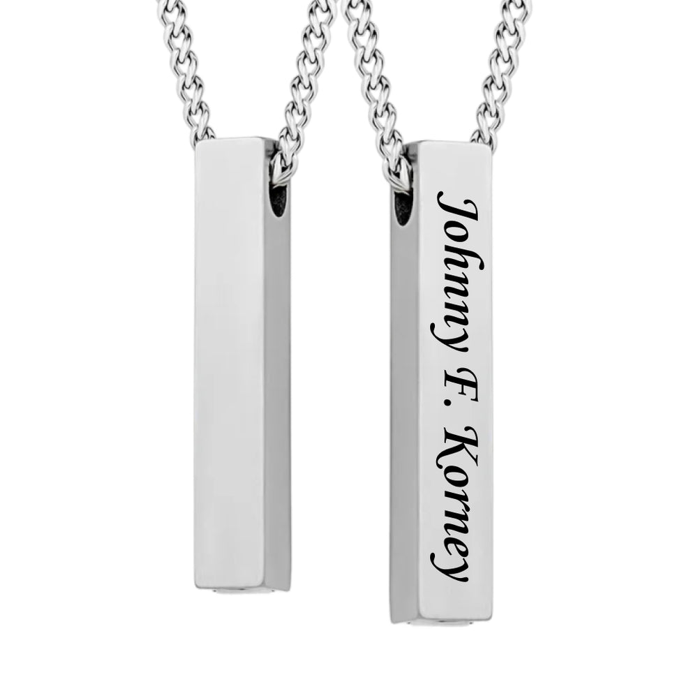 Minimalistic Bar Cremation Necklace