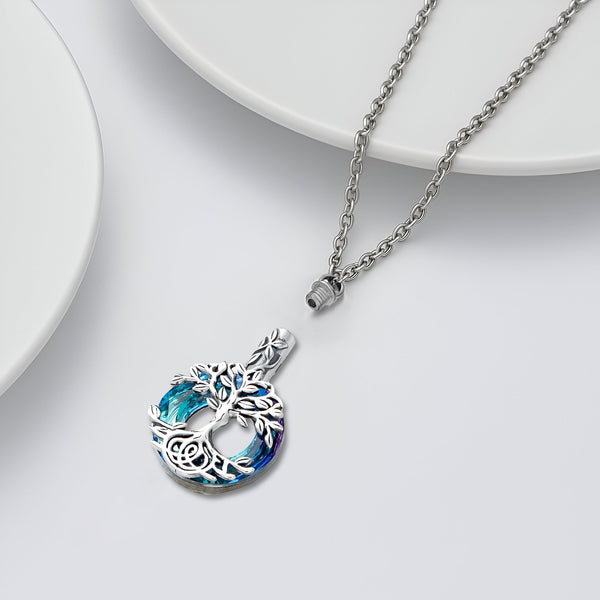 Circular Tree of Life Keepsake Necklace