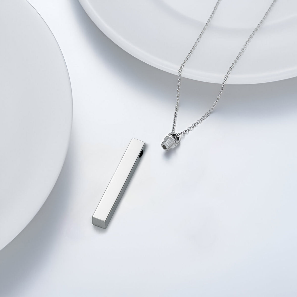 Minimalistic Bar Cremation Necklace