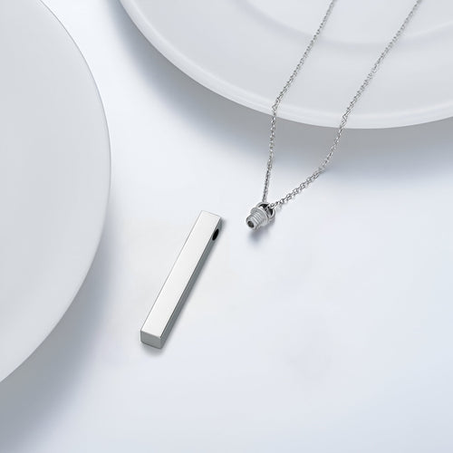 Minimalistic Bar Cremation Necklace