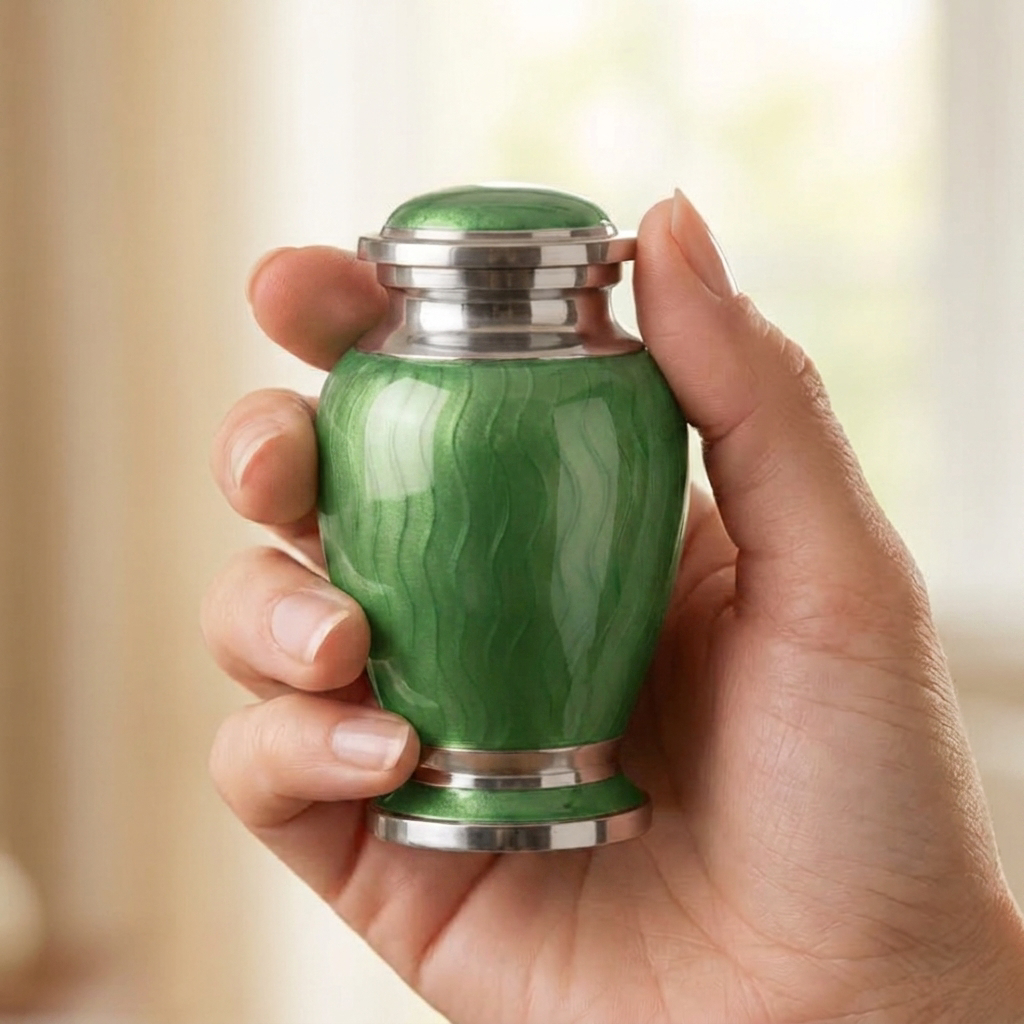 Premium Ripple Cremation Urn for Adult Ashes