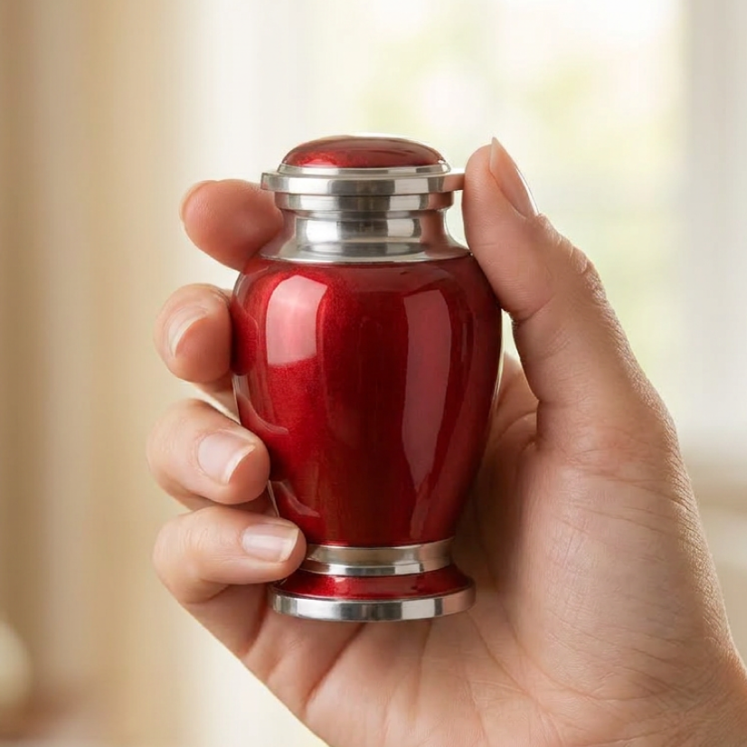 Premium Ripple Cremation Urn for Adult Ashes