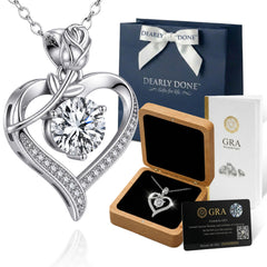 Rose Heart 3.0 CT Silver