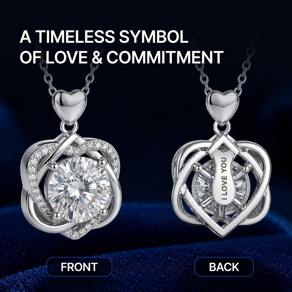 Moissanite Heart Pendant Necklace