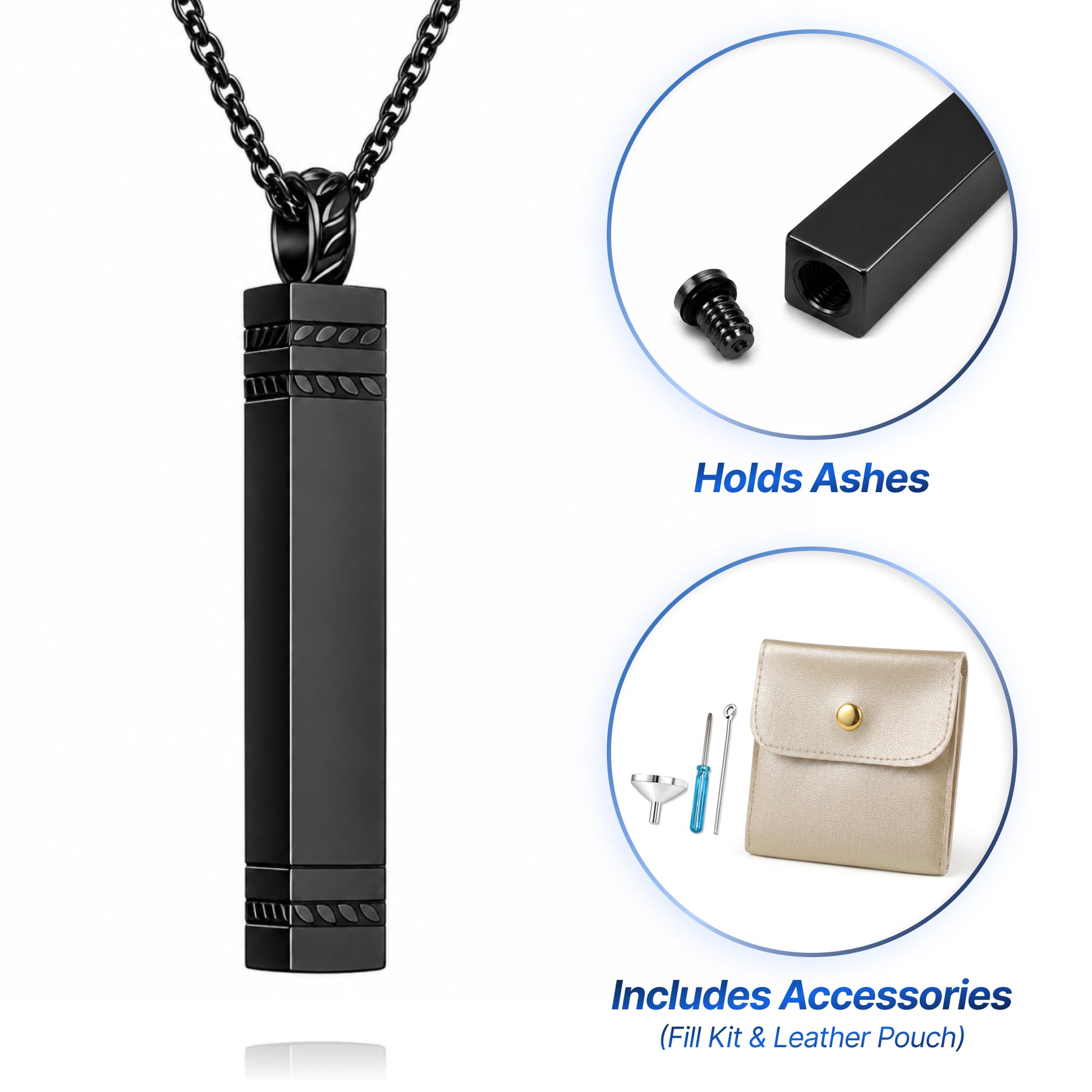 Minimalistic Bar Cremation Necklace
