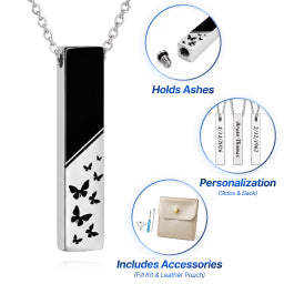 Minimalistic Bar Cremation Necklace