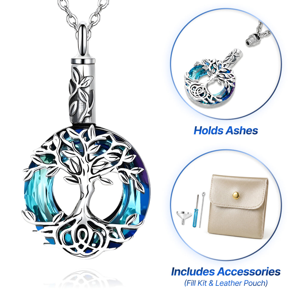 Circle Tree‑of‑Life Keepsake Necklace