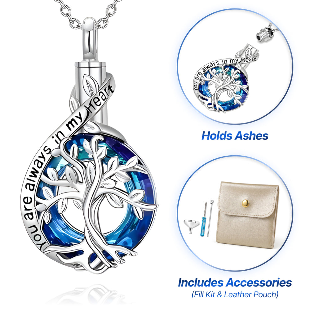 Circle Tree‑of‑Life Keepsake Necklace