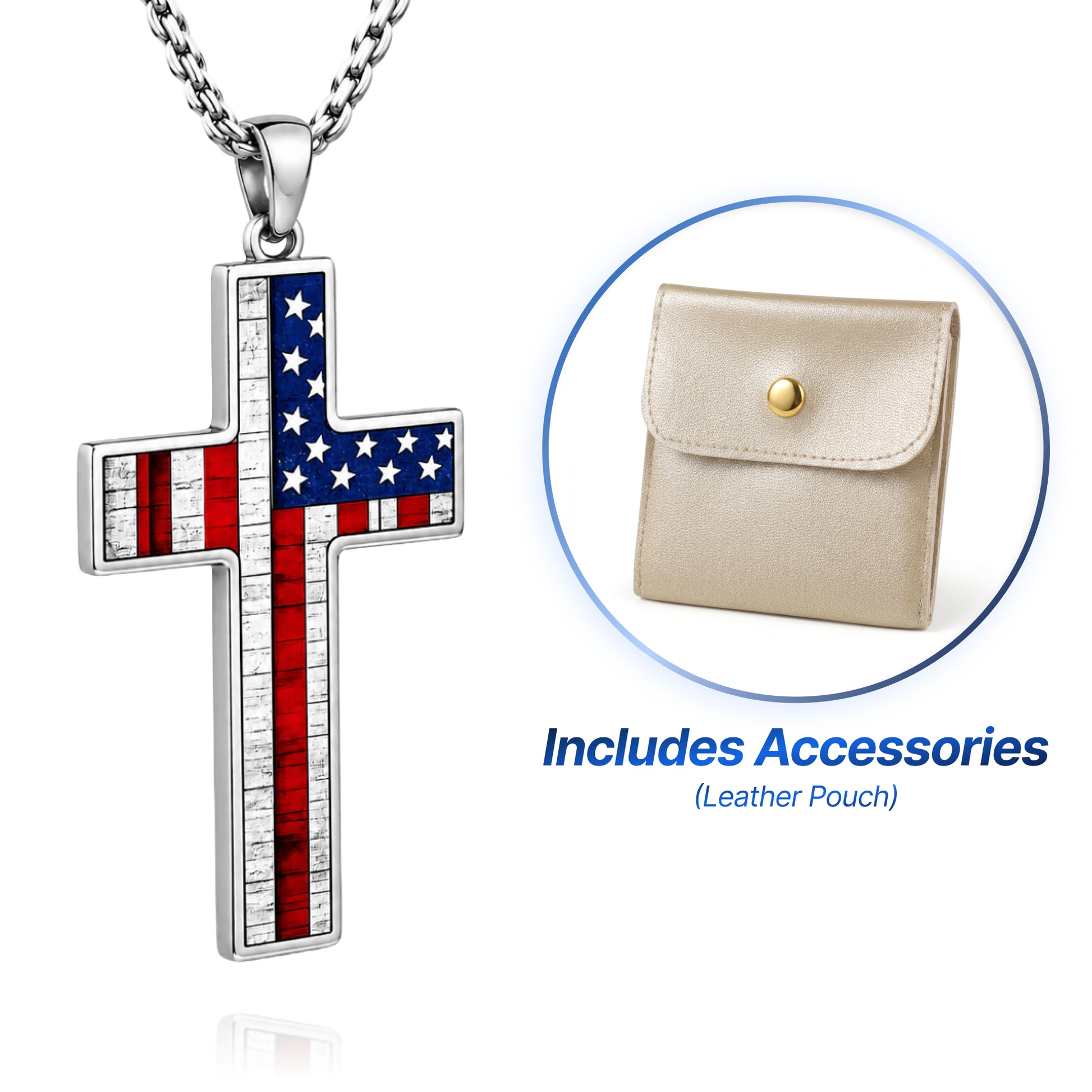 Cross Cremation Keepsake Necklace