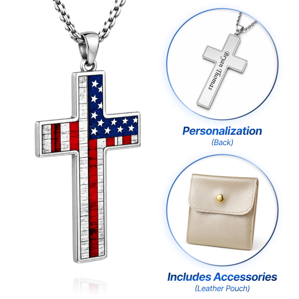 Cross Cremation Keepsake Necklace