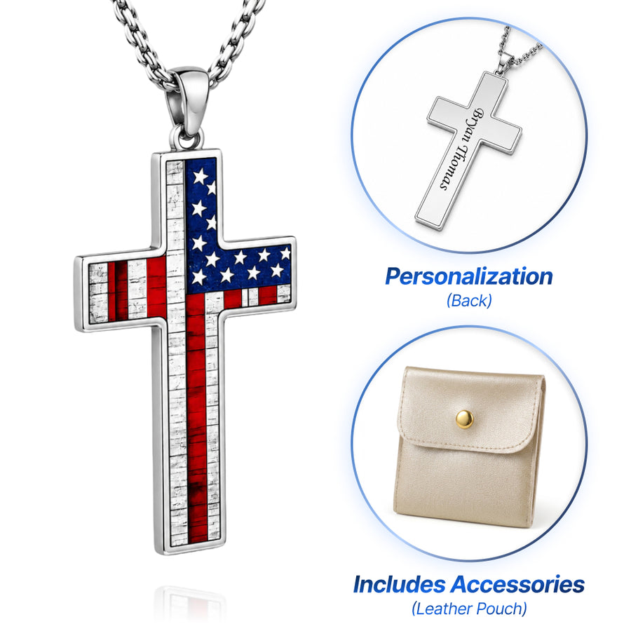 Cross Cremation Keepsake Necklace