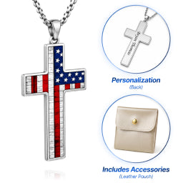 Cross Cremation Keepsake Necklace