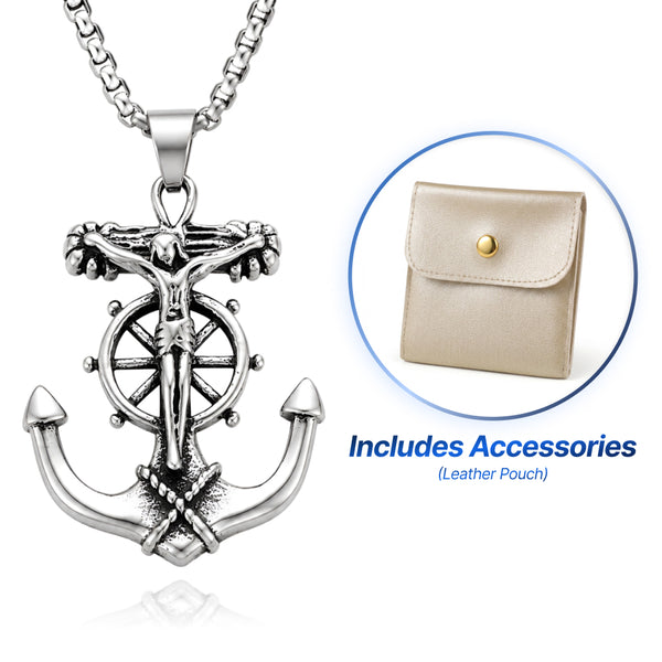 Eternal Anchor Necklace - Silver Anchor