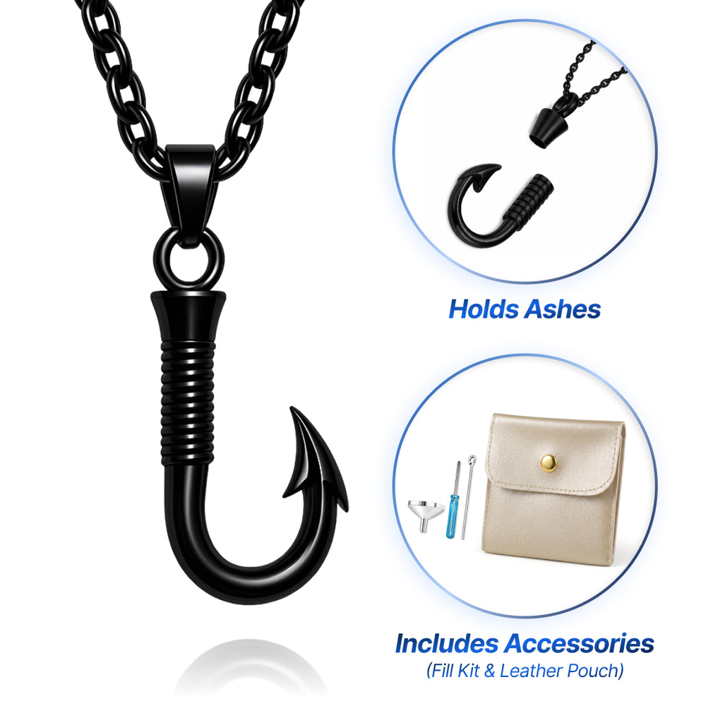 Fish-Hook Keepsake Necklace