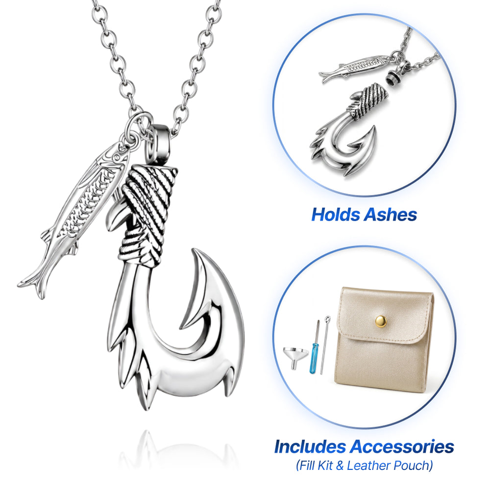 Fish-Hook Keepsake Necklace