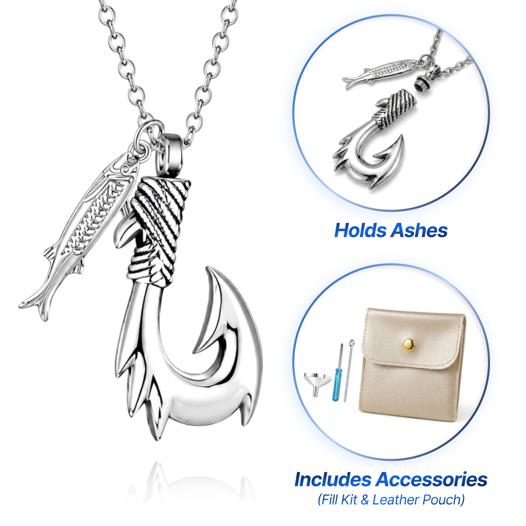 Fish-Hook Keepsake Necklace