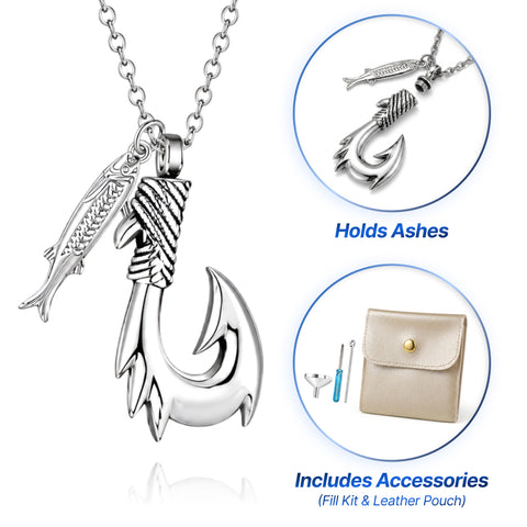 Fish-Hook Keepsake Necklace