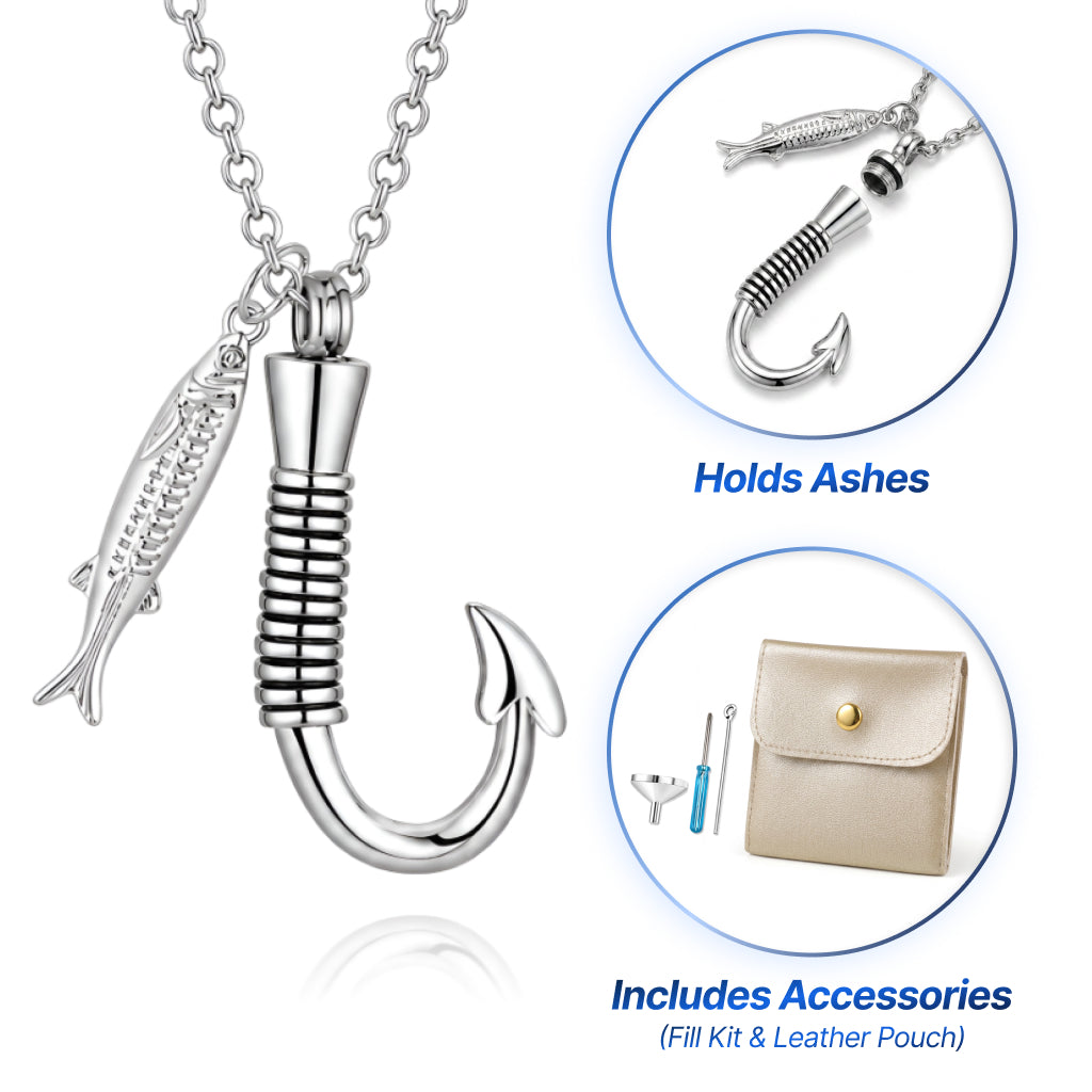 Fish-Hook Keepsake Necklace