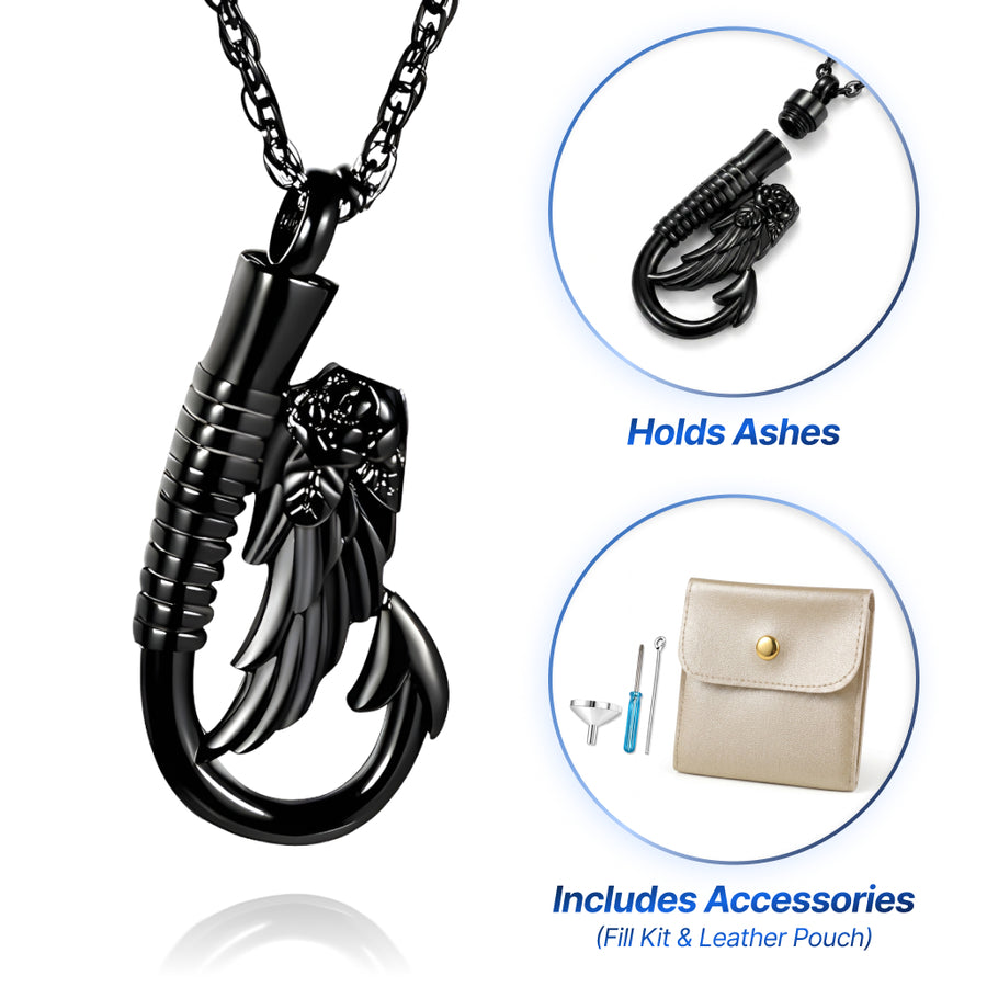Fish-Hook Keepsake Necklace