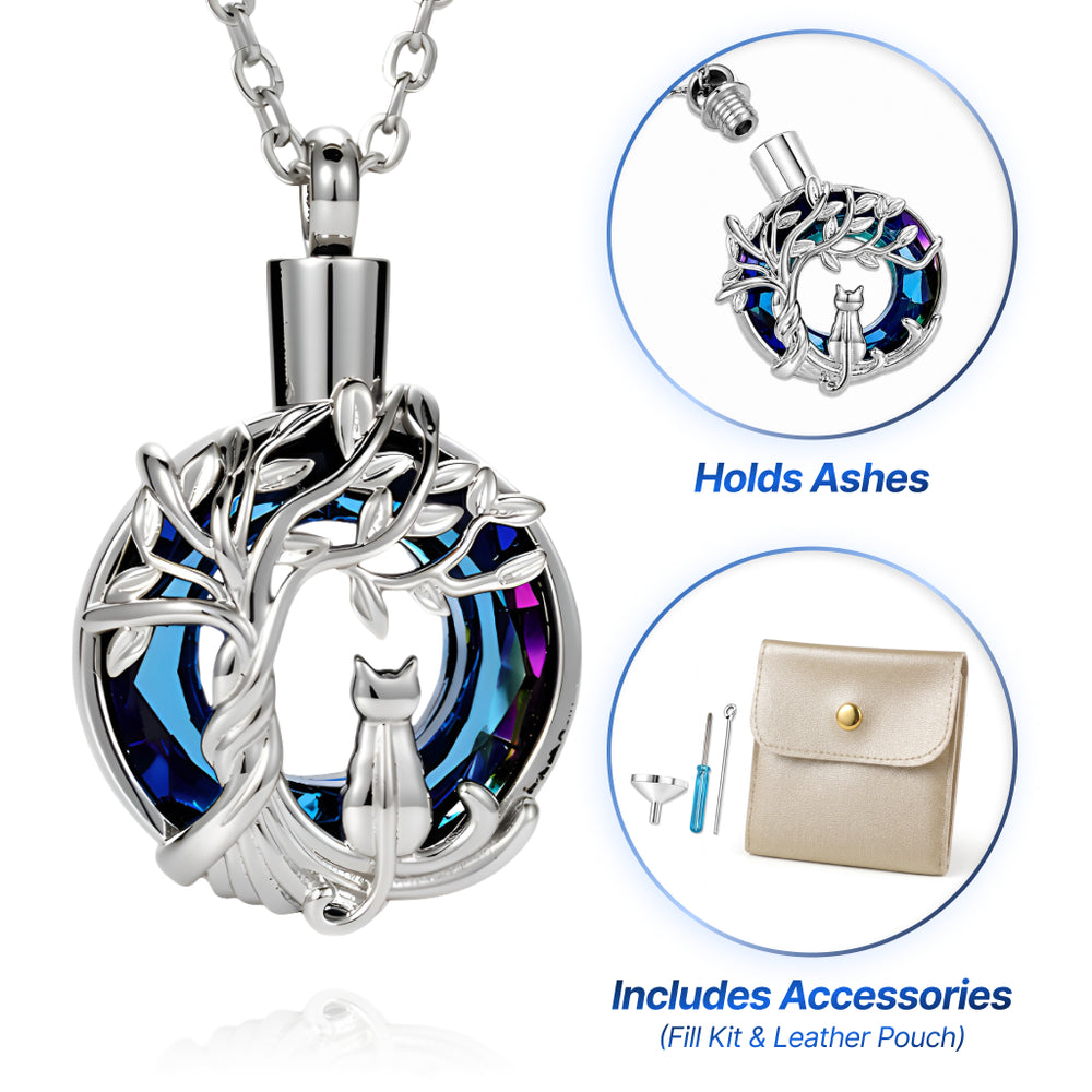 Circle Tree‑of‑Life Keepsake Necklace