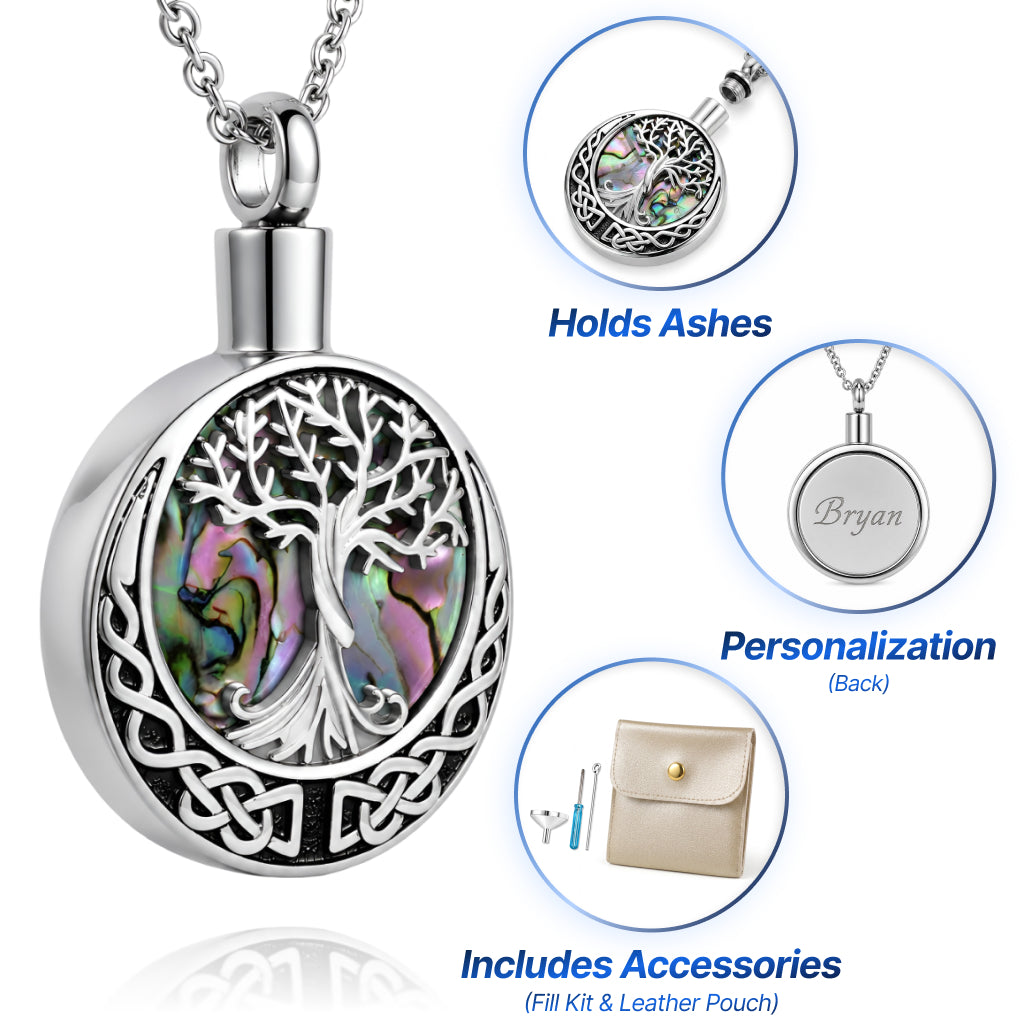 Celtic Tree of Life Cremation Necklace