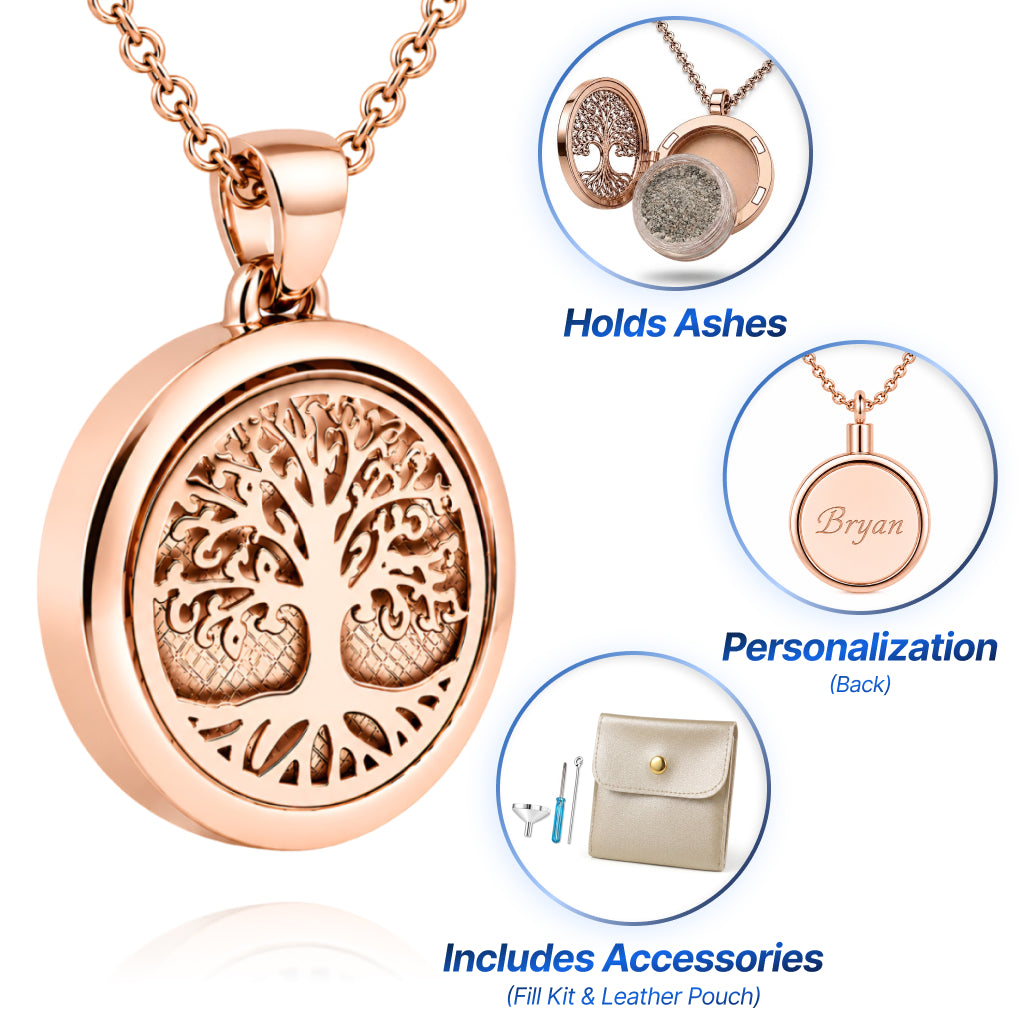 Celtic Tree of Life Cremation Necklace