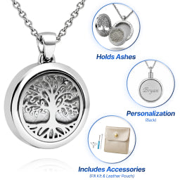 Celtic Tree of Life Cremation Necklace