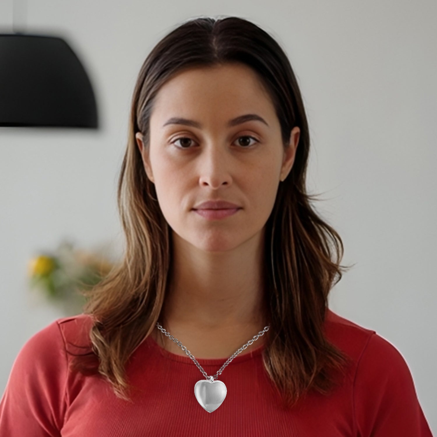 Minimalist Engravable Heart Urn Necklace