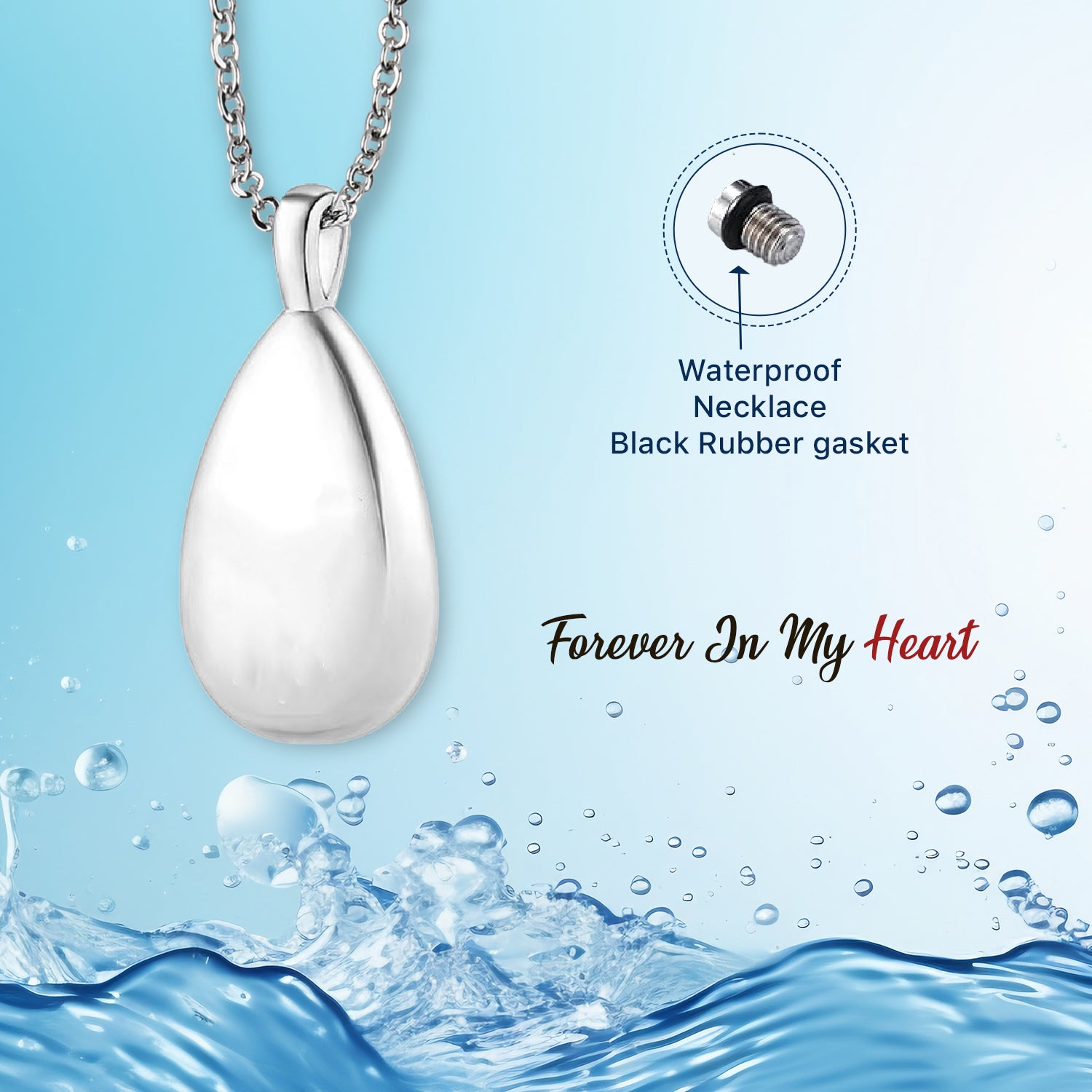 Minimalist Engravable Urn Necklace