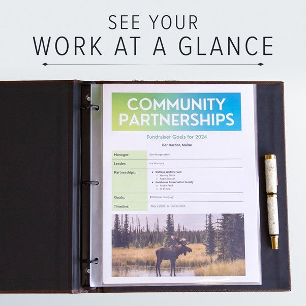 Leather Memorial Presentation Binder | Without Window