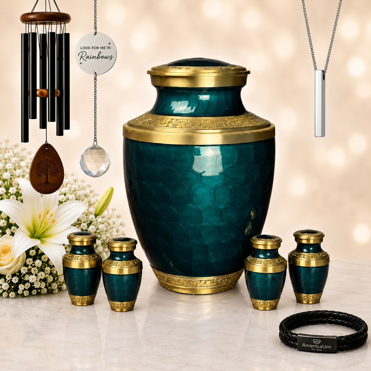 Emerald Legacy Cremation Urn