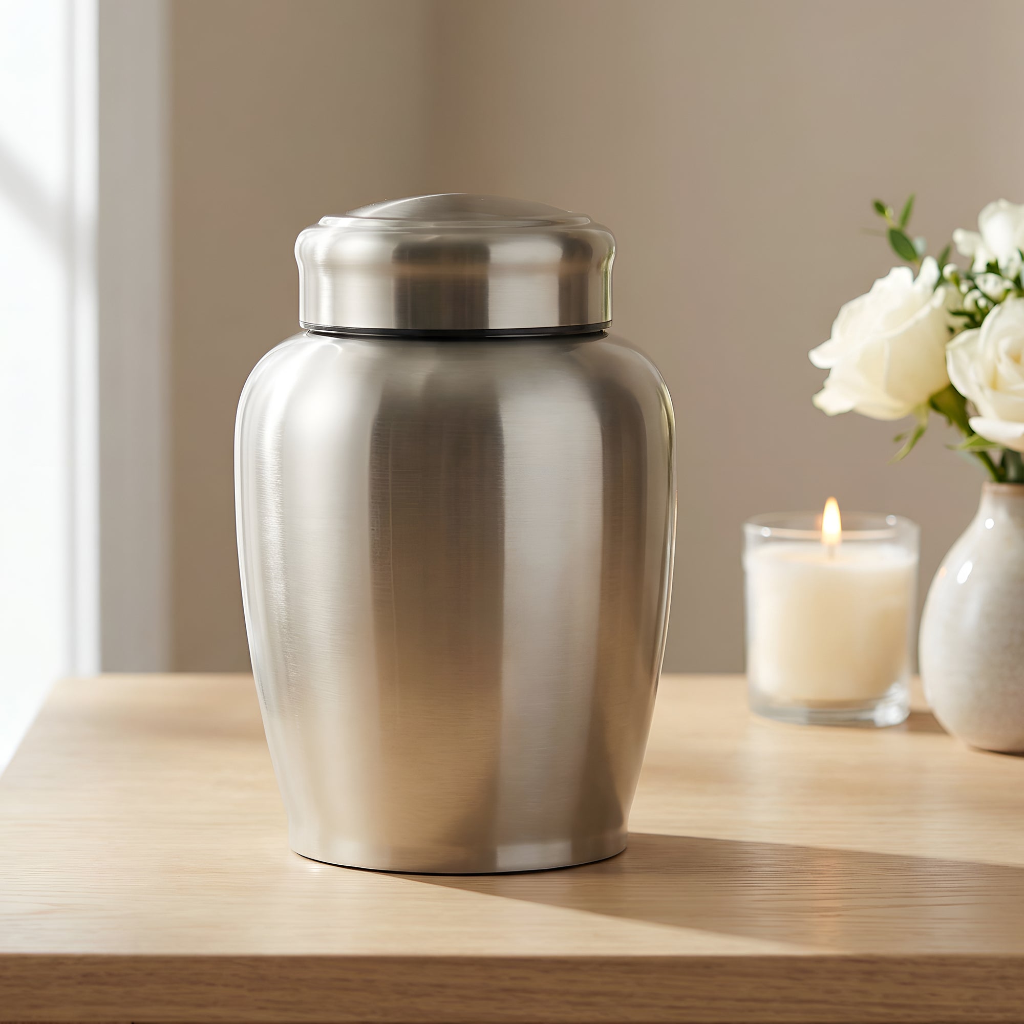 Stainless Steel Cremation Urn Set