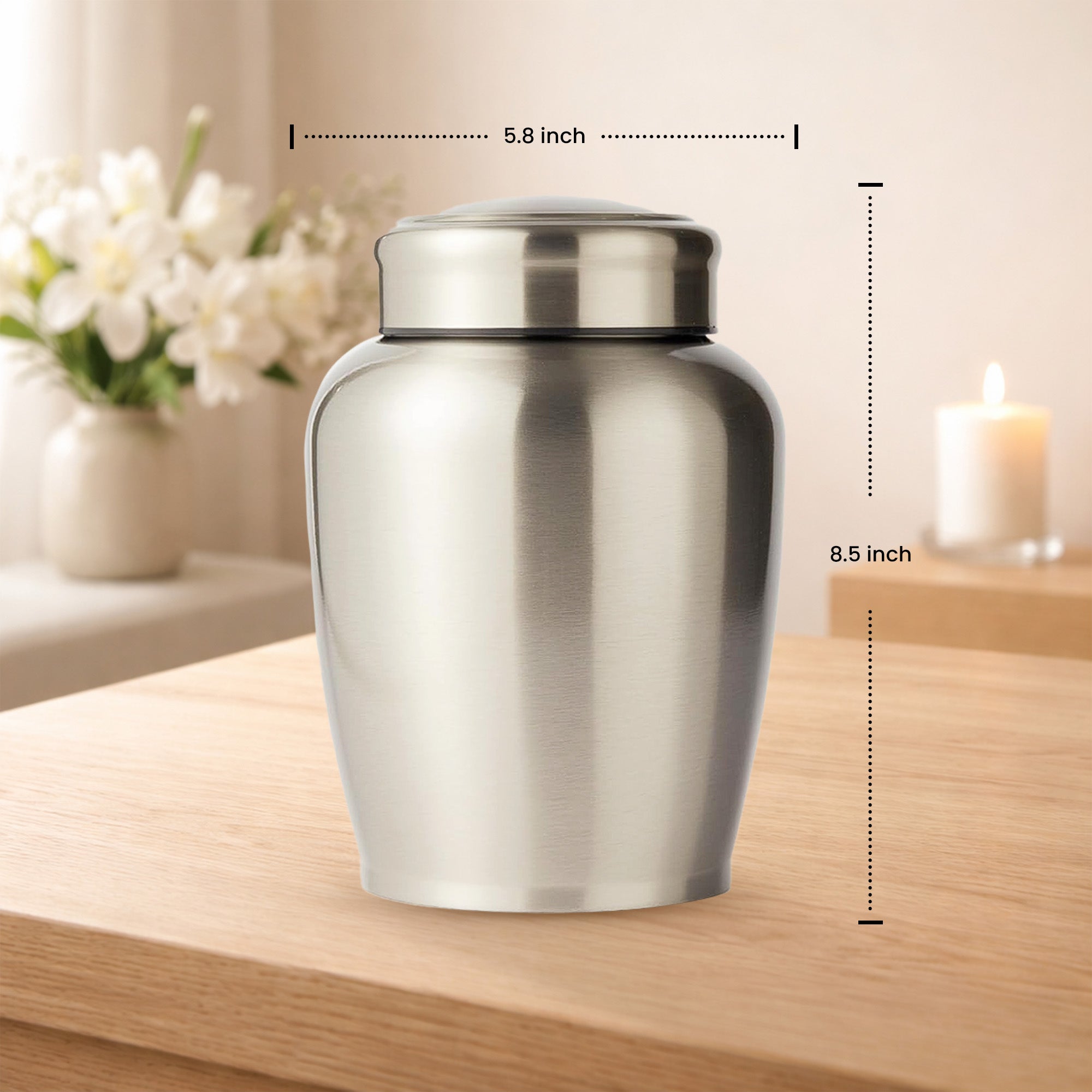Stainless Steel Cremation Urn Set