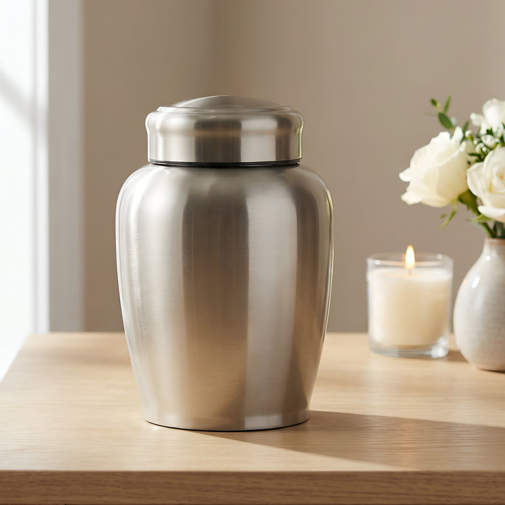 Stainless Steel Cremation Urn Set