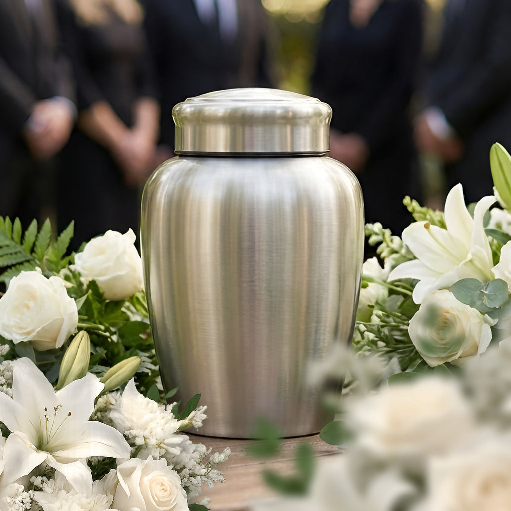 Stainless Steel Cremation Urn Set