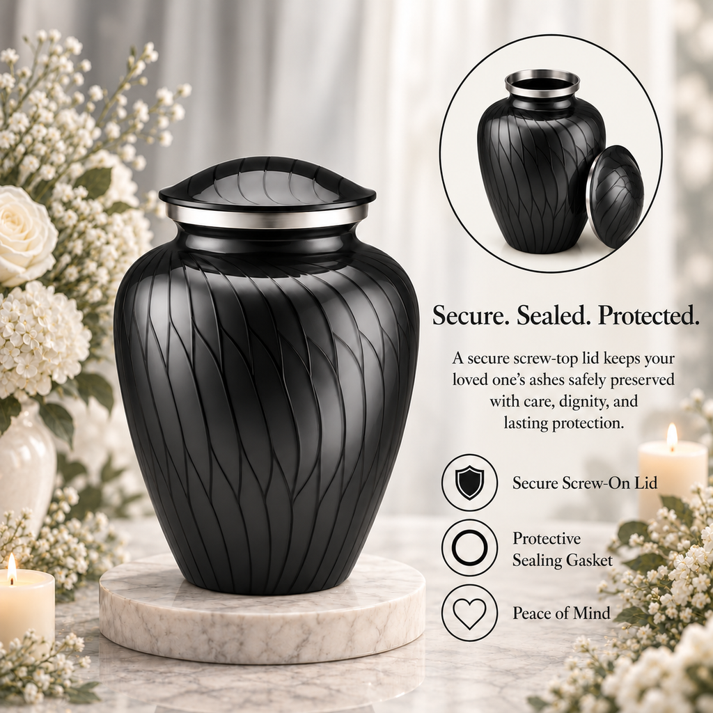 Serenity Curve Pearl Urn