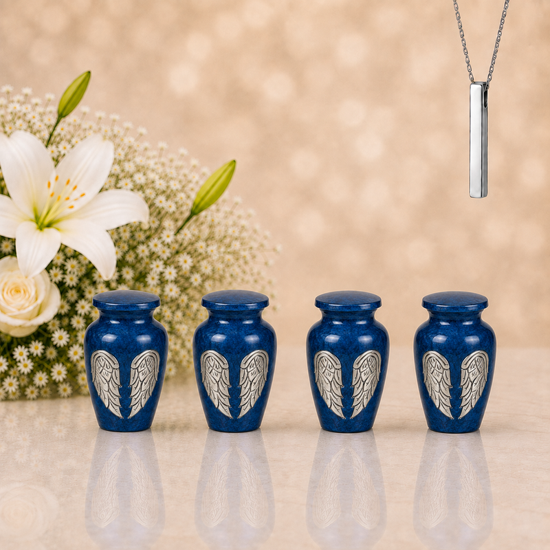 Small Keepsake Urns Set in the same design