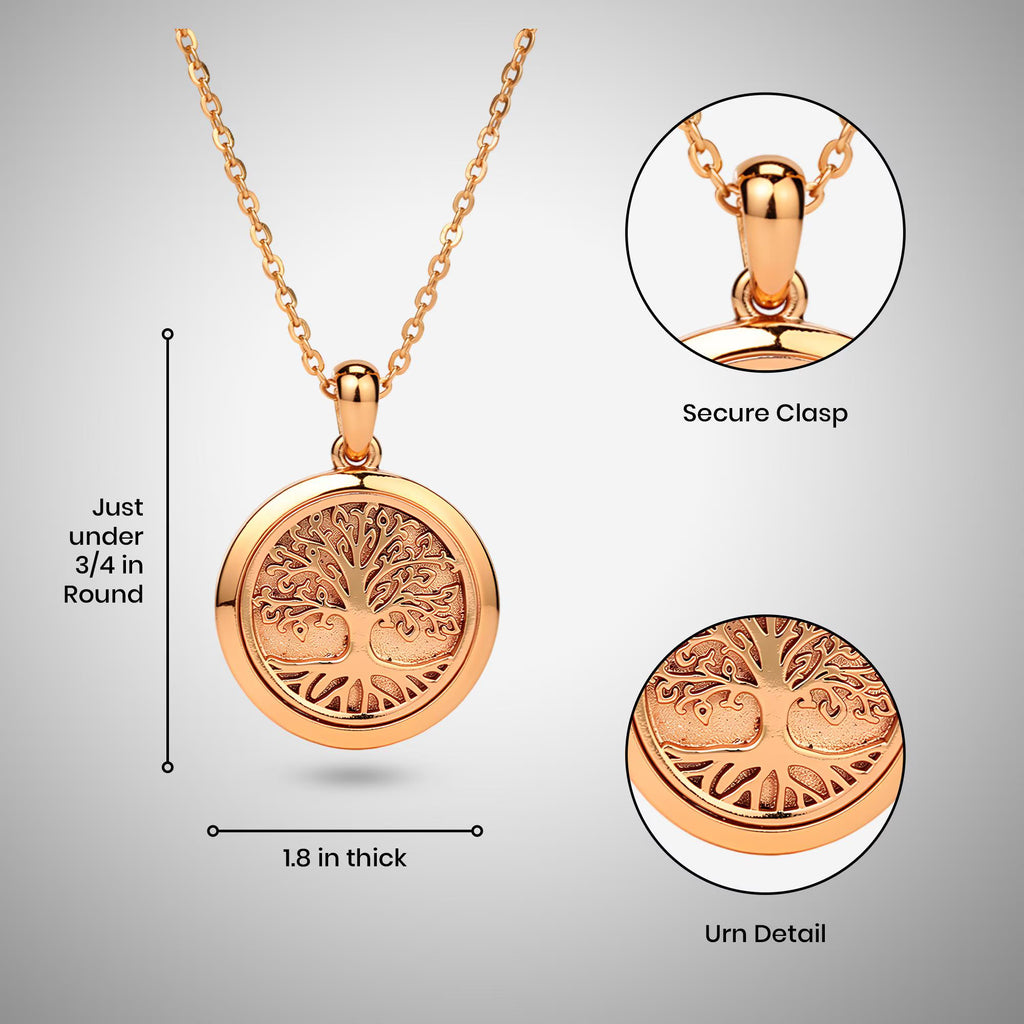 Celtic Tree of Life Cremation Necklace