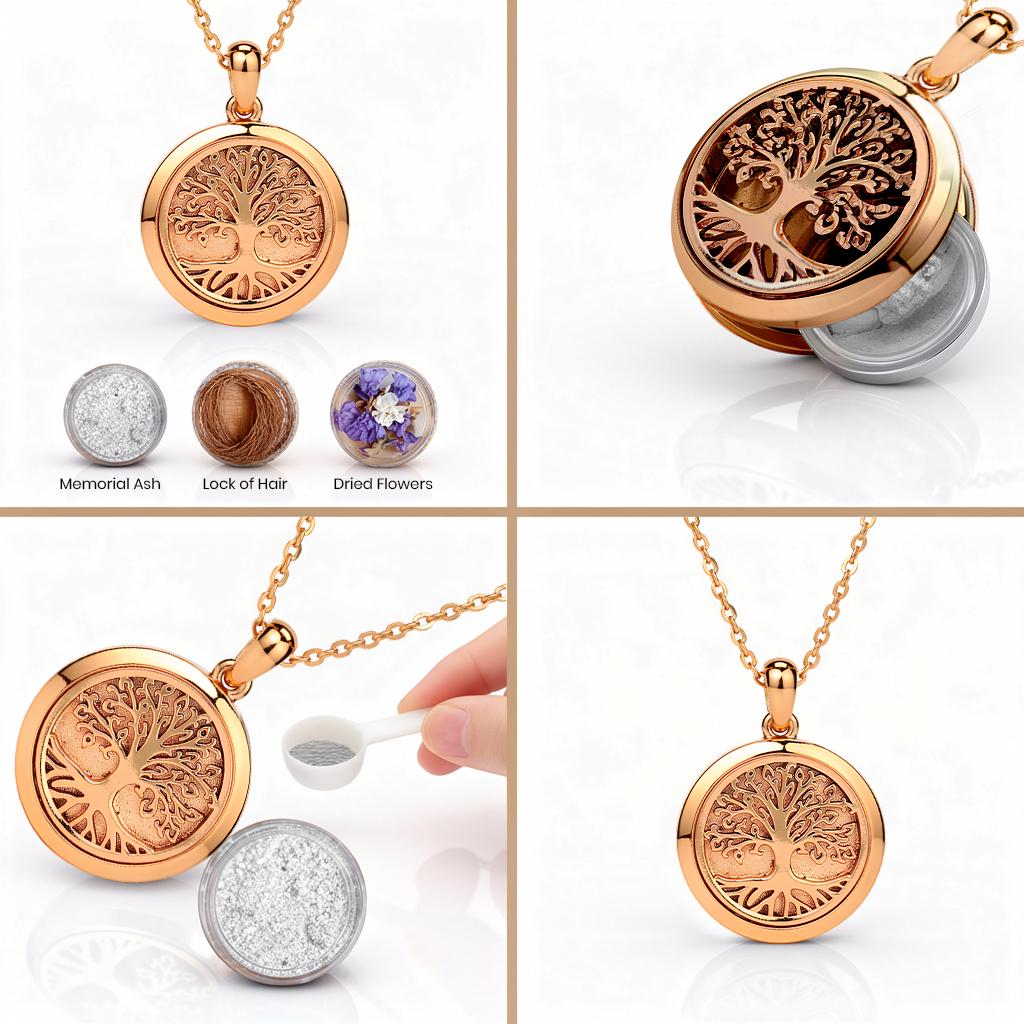 Celtic Tree of Life Cremation Necklace