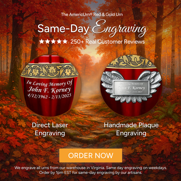 Red & Gold Urn